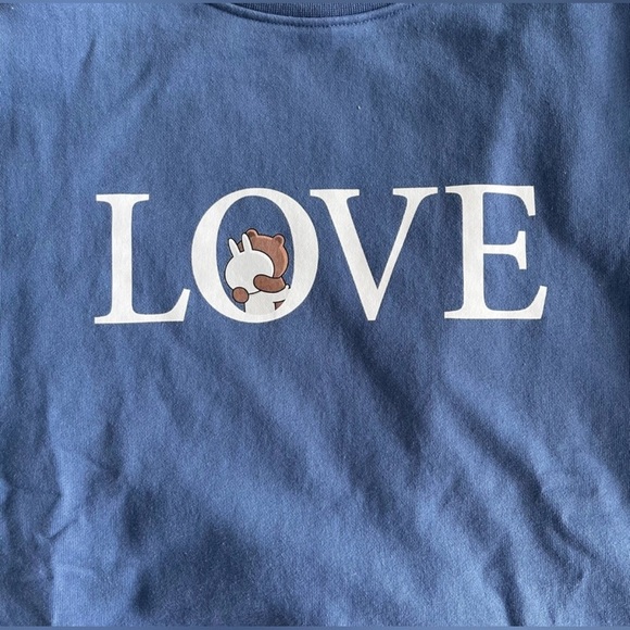 Line Friends Brown & Cony Graphic Sweatshirt - Size L - Picture 1 of 7